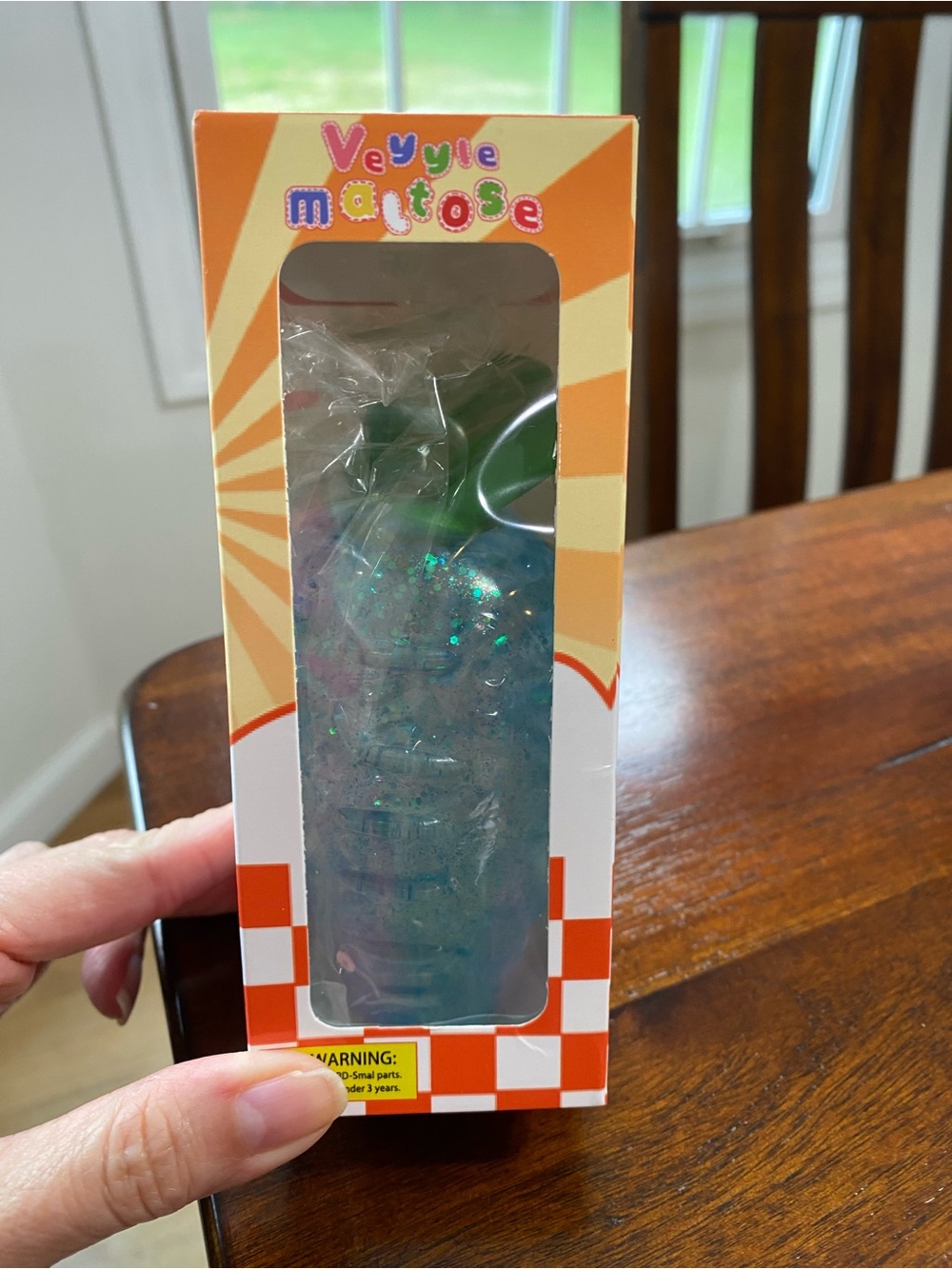 Blue Gel Carrot Squishy